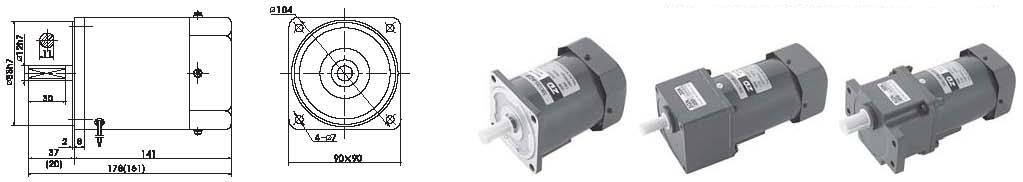 120 Watt 90mm AC Gearmotors 120 Watt 90mm AC Gearmotors